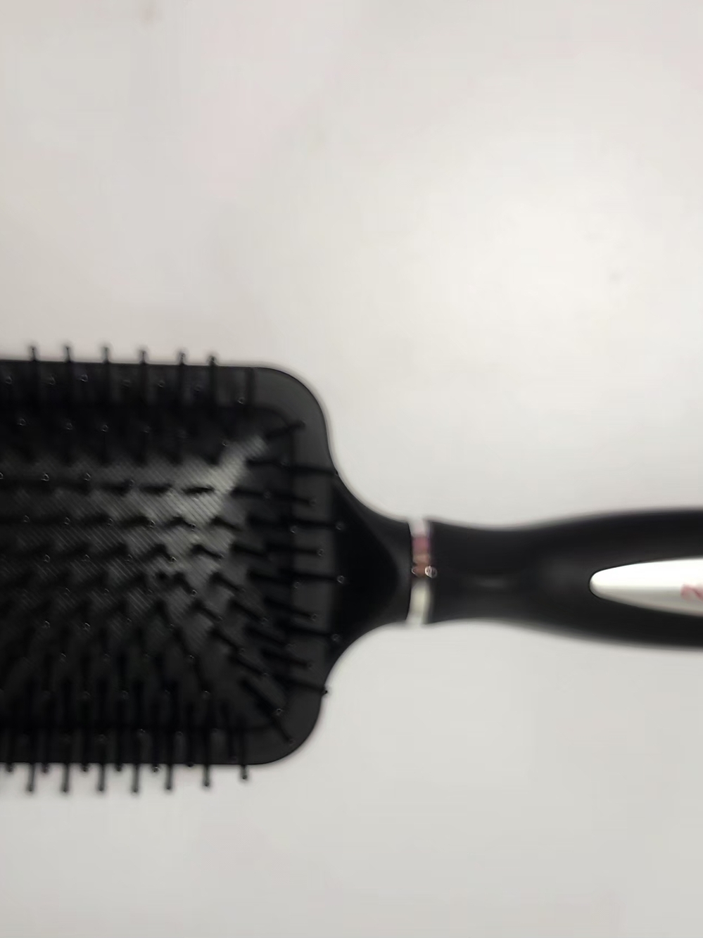 Revlon Straight and Smooth Paddle Brush Soft Feel Black Square All Hair Types - Picture 7 of 16